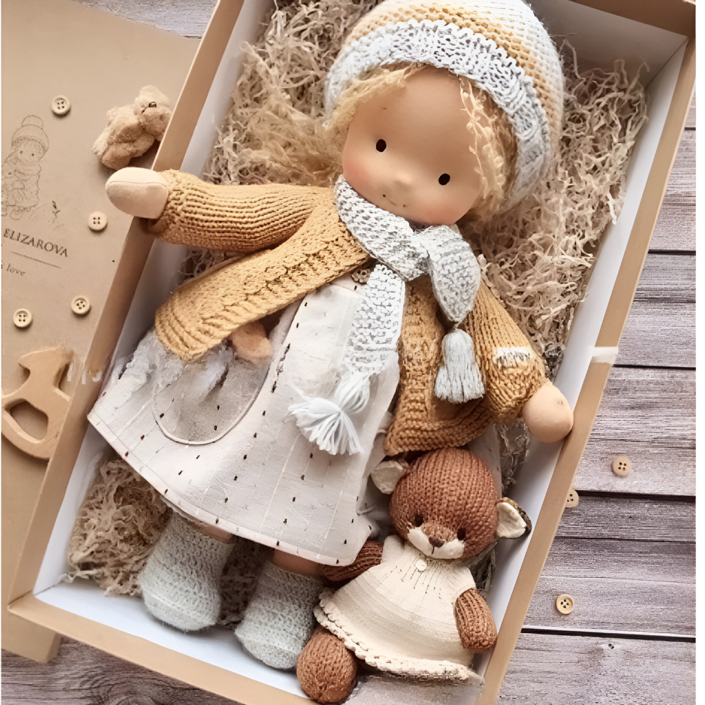 Charly | Children's Waldorf Cloth Doll - Handmade Cuddly Toy