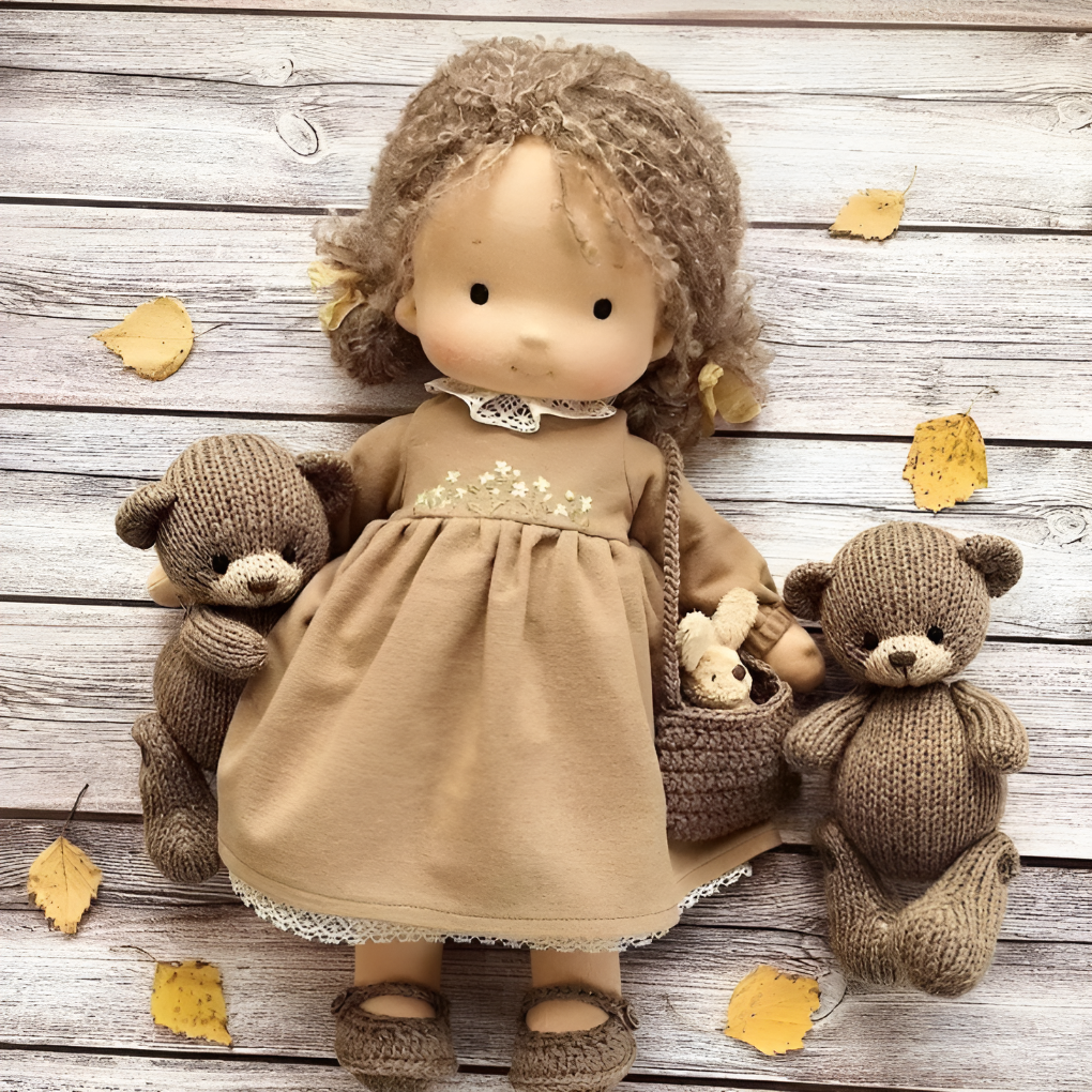 Charly | Children's Waldorf Cloth Doll - Handmade Cuddly Toy