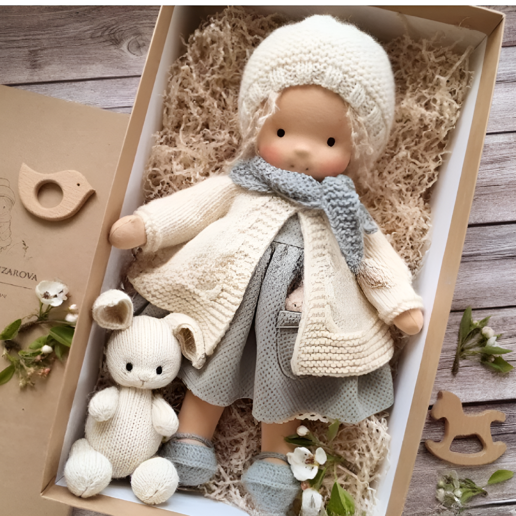 Charly | Children's Waldorf Cloth Doll - Handmade Cuddly Toy