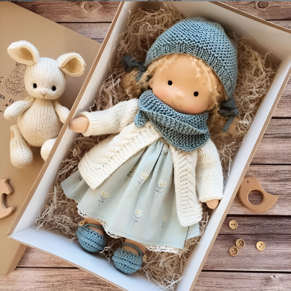 Charly | Cloth Waldorf Doll Soft Stuffed Play Friend