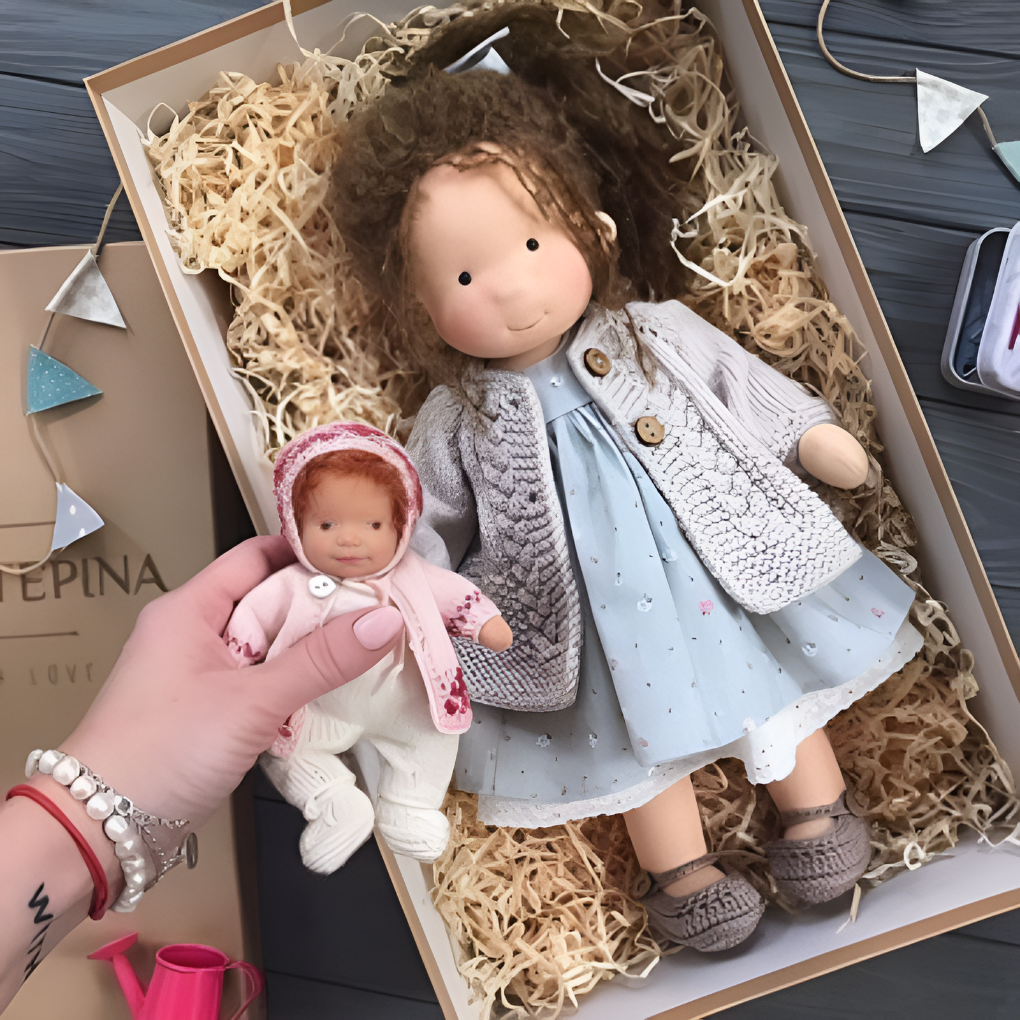 Charly | Cloth Waldorf Doll Soft Stuffed Play Friend