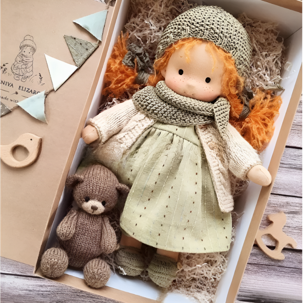 Charly | Cloth Waldorf Doll Soft Stuffed Play Friend