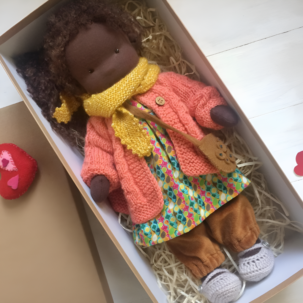 Charly | Cloth Waldorf Doll Soft Stuffed Play Friend