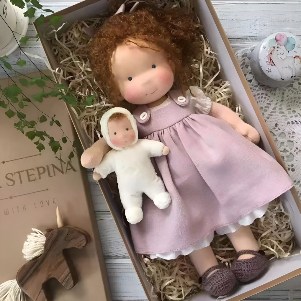 Charly | Cloth Waldorf Doll Soft Stuffed Play Friend