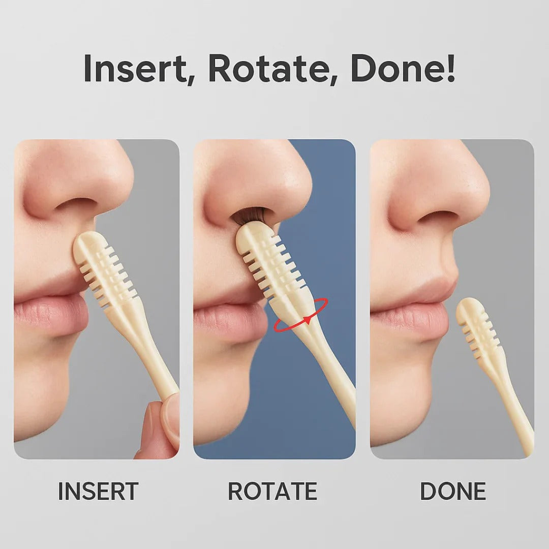 Charly | Compact Nose Hair Trimmer with 360° Rotating Head – Precise Grooming for Men and Women