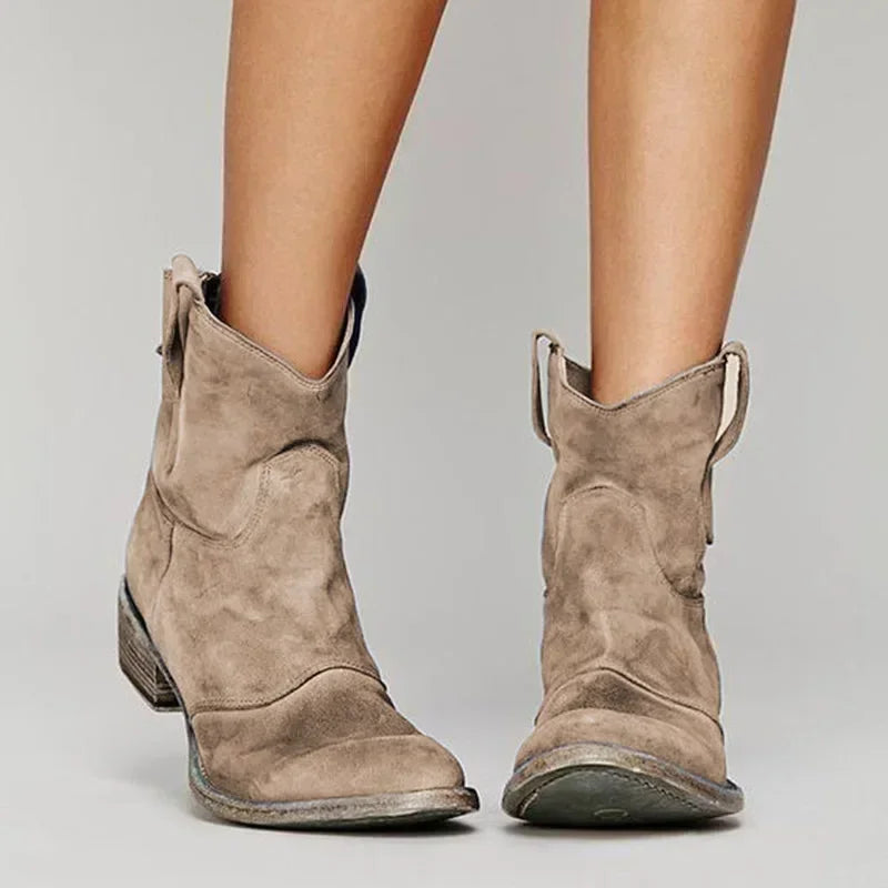 Charly | Cowboy Ankle Boot in Vintage Style