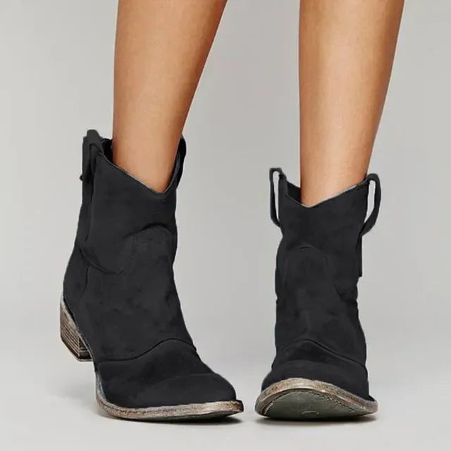 Charly | Cowboy Ankle Boot in Vintage Style