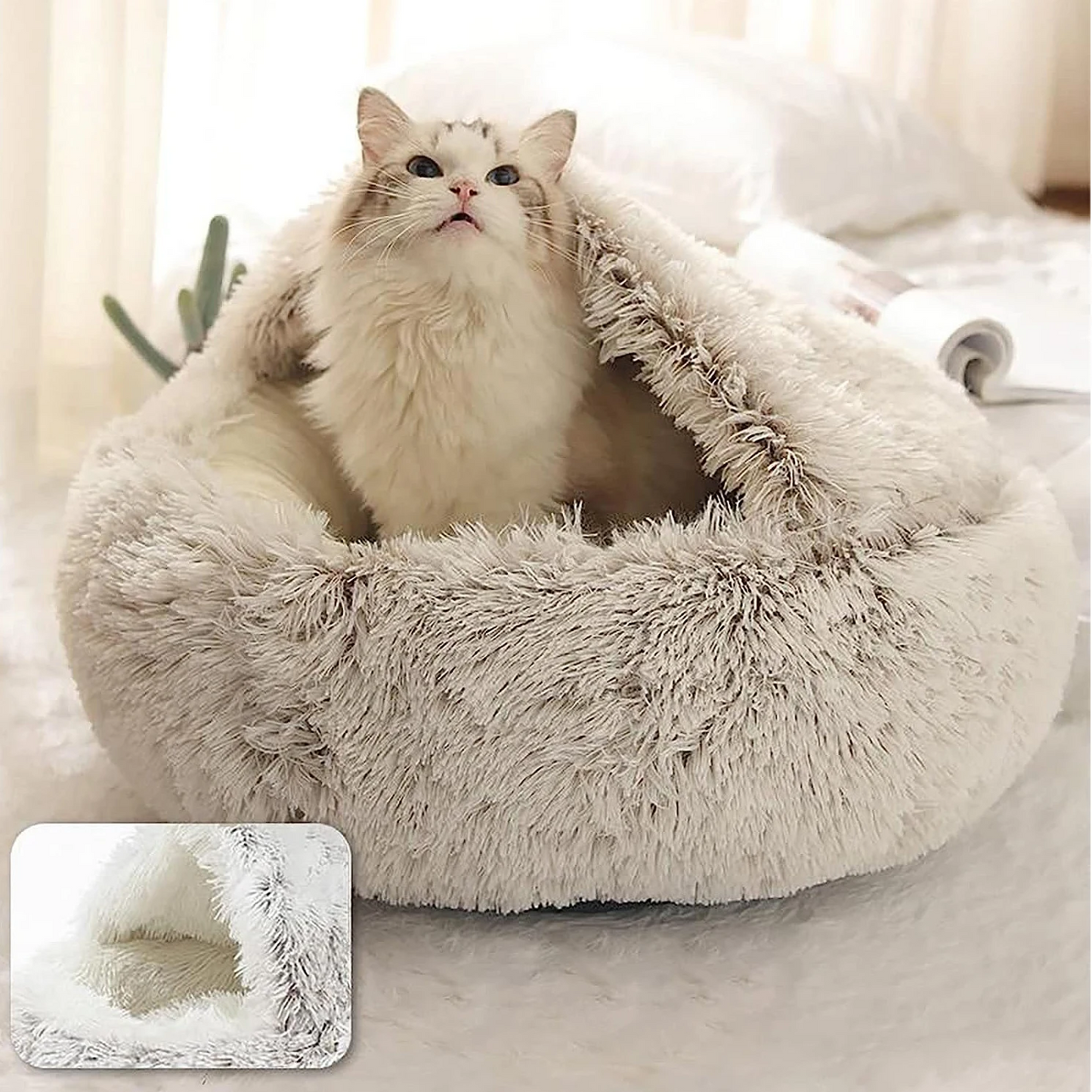 Charly | Cozy Cave Pet Bed | Calming & Comfortable Dog Bed for Deep Relaxation