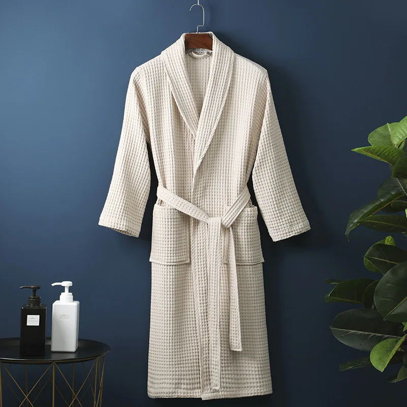 Charly | CozyCotton Premium Bathrobe made of Cotton | Soft & Breathable | Perfect for Men & Women | With Pockets
