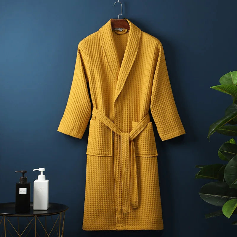 Charly | CozyCotton Premium Bathrobe made of Cotton | Soft & Breathable | Perfect for Men & Women | With Pockets