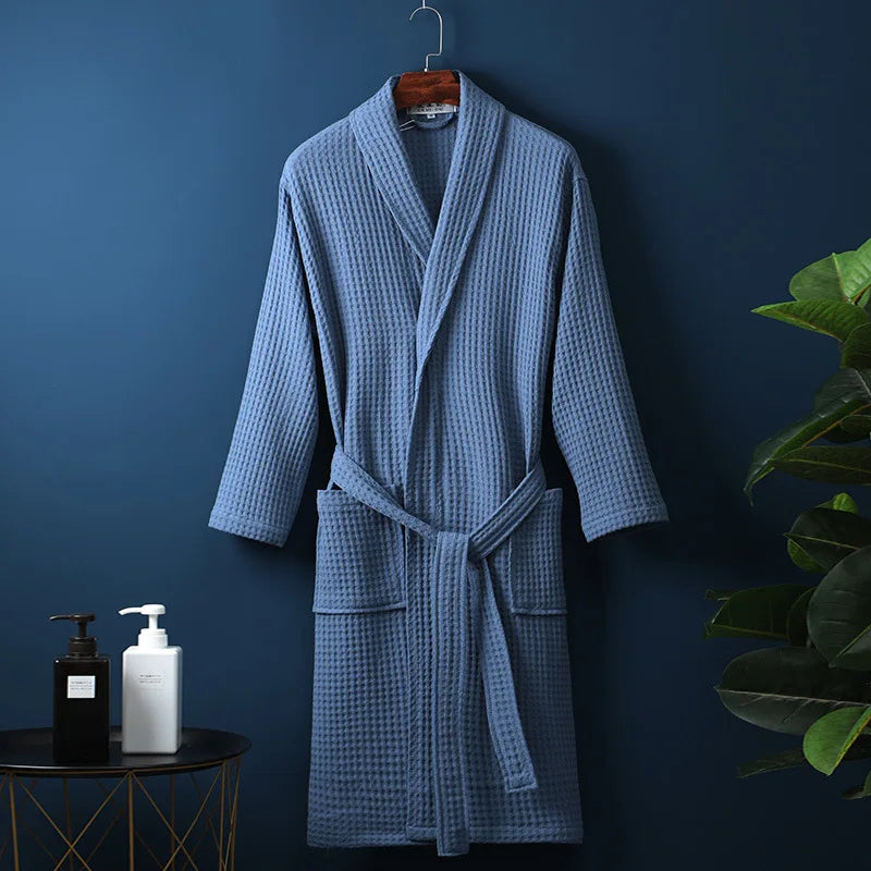 Charly | CozyCotton Premium Bathrobe made of Cotton | Soft & Breathable | Perfect for Men & Women | With Pockets