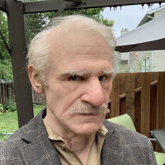 Charly | Creepy Old Man Mask – Realistic Latex Halloween Mask for Adults