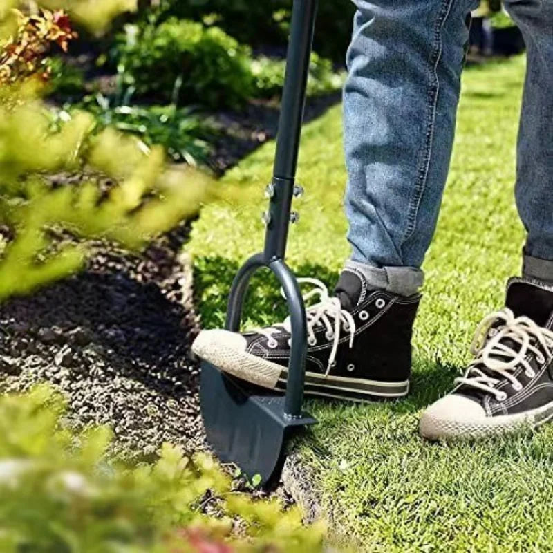 Charly | EdgeMaster Lawn Edger | Half-Moon Design with Wavy Edge | Manual Tool for Clean Lawn Edges & Beds