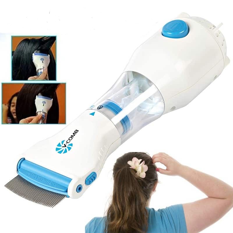 Charly | Electric Lice Remover | Vacuum Suction Technology | Stainless Steel Tooth System | Chemical-Free Nits Extraction | Integrated LED Control Light | Includes Hygiene Filter