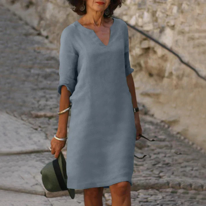 Charly | Elegant Summer Dress with V-Neck