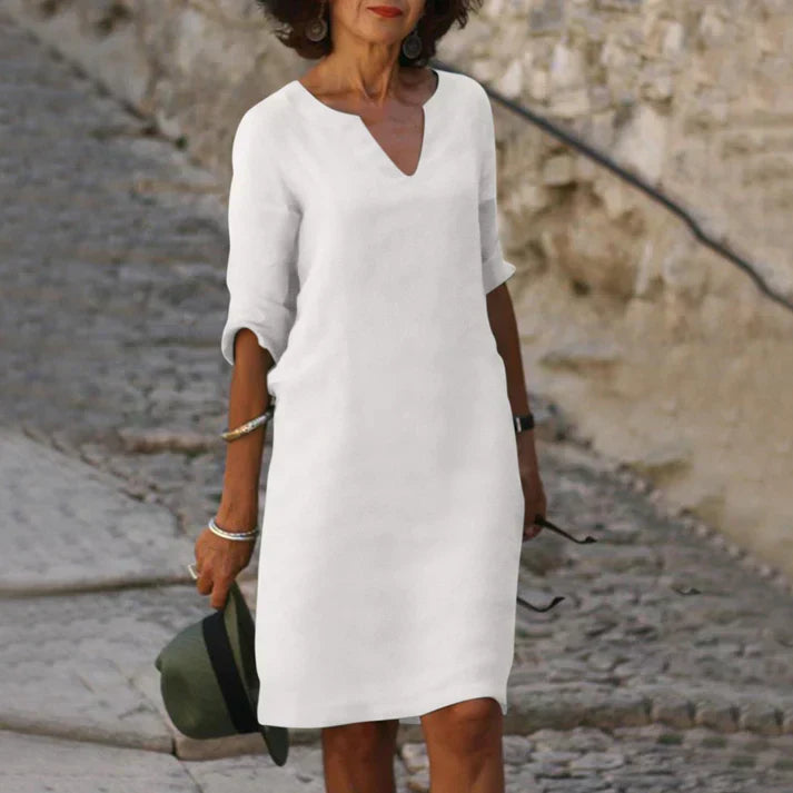 Charly | Elegant Summer Dress with V-Neck