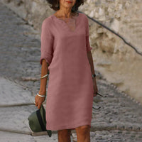 Sisica | Women's Breezy V-Neck Midi Dress