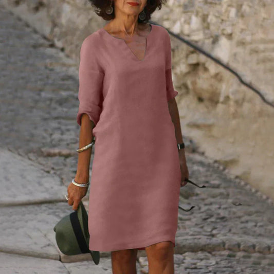 Charly | Elegant Summer Dress with V-Neck