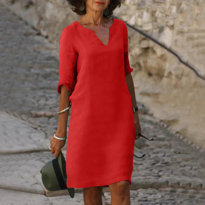 Charly | Elegant Summer Dress with V-Neck