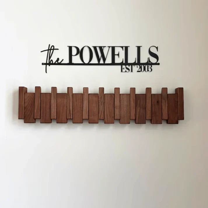 Charly | Elegant Wooden Coat Rack for Piano Hanging Clothes Storage
