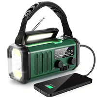 Sisica | Emergency Radio with Solar, Hand Crank & Power Bank
