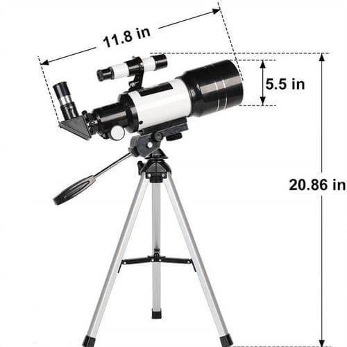 Charly | Explore the Stars with Ease - Professional Telescope with Tripod & 150x Zoom for Moon Observation