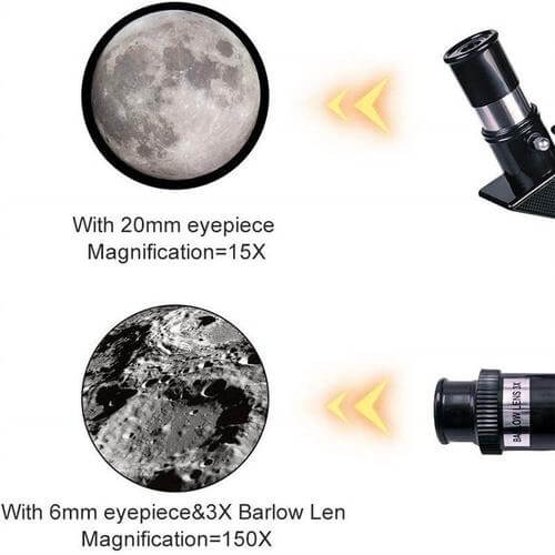 Charly | Explore the Stars with Ease - Professional Telescope with Tripod & 150x Zoom for Moon Observation