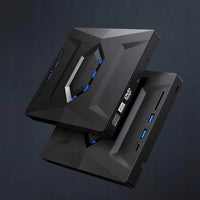 Sisica | External DVD CD RW Writer with USB Hub & SD Card Reader