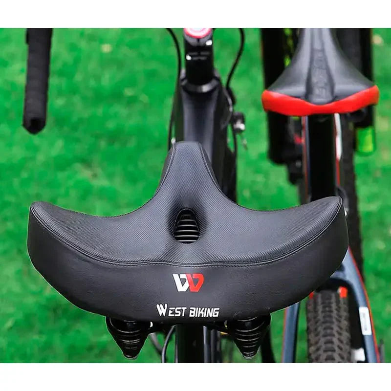 Charly | Extra Wide Bicycle Saddle with Ergonomic Design