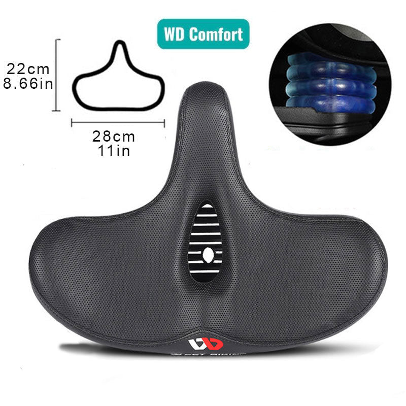 Charly | Extra Wide Bicycle Saddle with Ergonomic Design