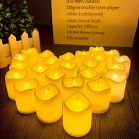 Sisica | Battery-Powered LED Tealights - 24-100 Pack