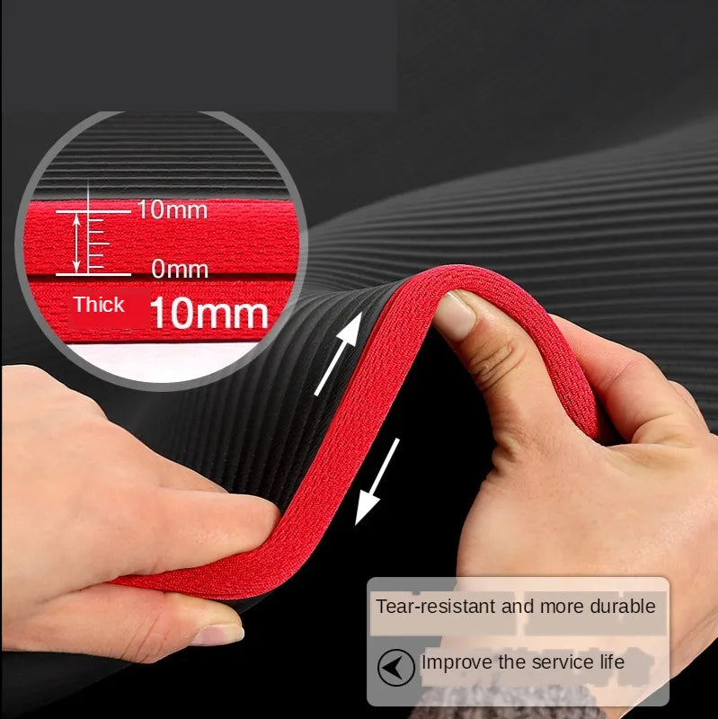 Charly | FlexiMat Yoga Mat | Extra thick 10 mm non-slip | 183×61 cm