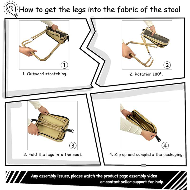 Charly | Foldable Backpack Stool