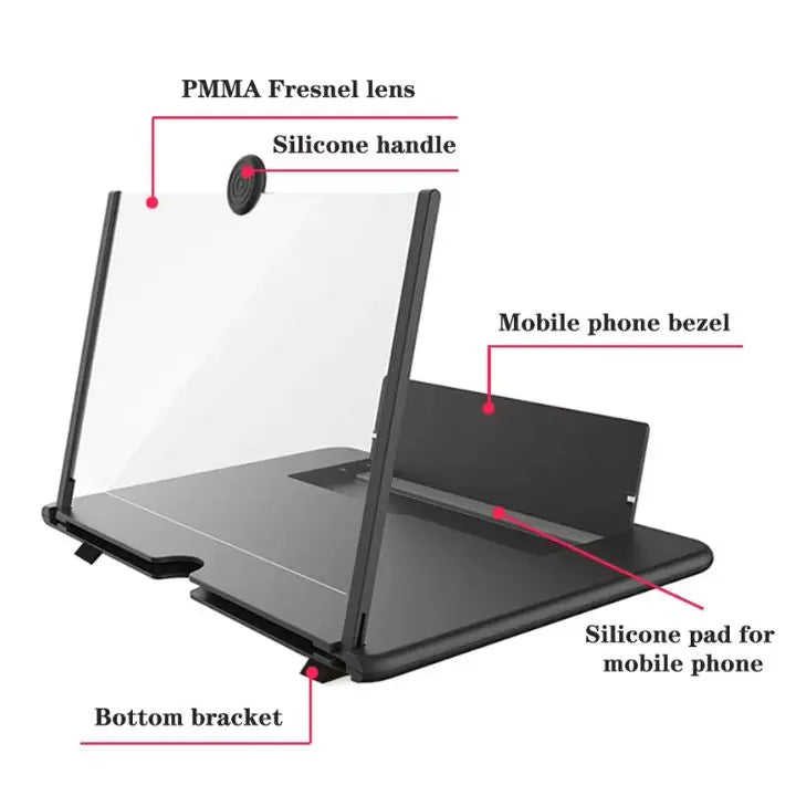 Charly | Foldable Phone Screen Magnifier – HD for Videos