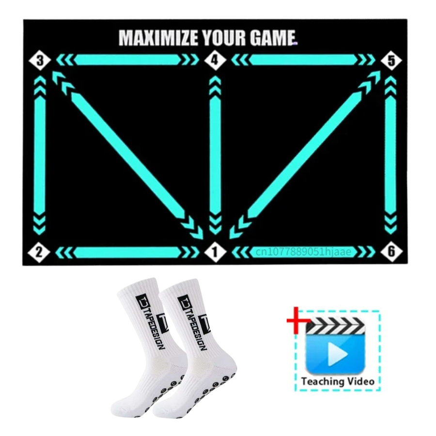 Charly | Football Pro Training Mat | Non-Slip, 2x2m Space for Skill Improvement and Home Training