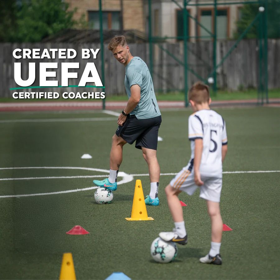 Charly | Football Pro Training Mat | Non-Slip, 2x2m Space for Skill Improvement and Home Training