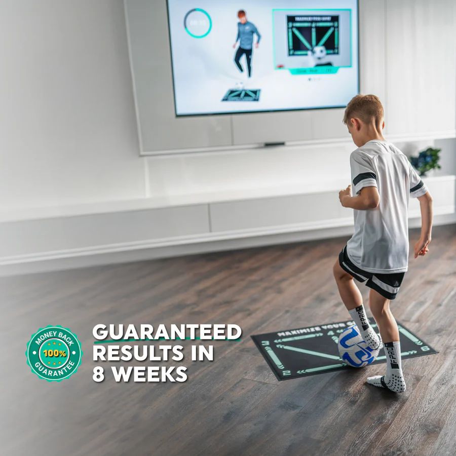 Charly | Football Pro Training Mat | Non-Slip, 2x2m Space for Skill Improvement and Home Training