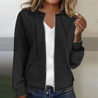 Sisica | Women's Zip-Front Waffle Knit Comfort Jacket