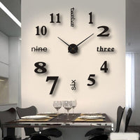 Sisica | Frameless DIY Wall Clock with Adhesive Numbers
