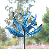 Sisica | Garden Kinetic Wind Spinner Decor - Swirling Petal Design