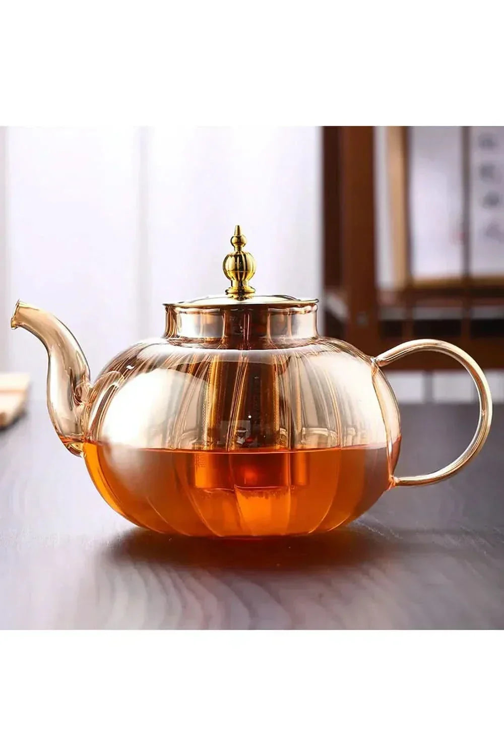 Charly | Glass Teapot with Infuser and Lid for Loose Tea