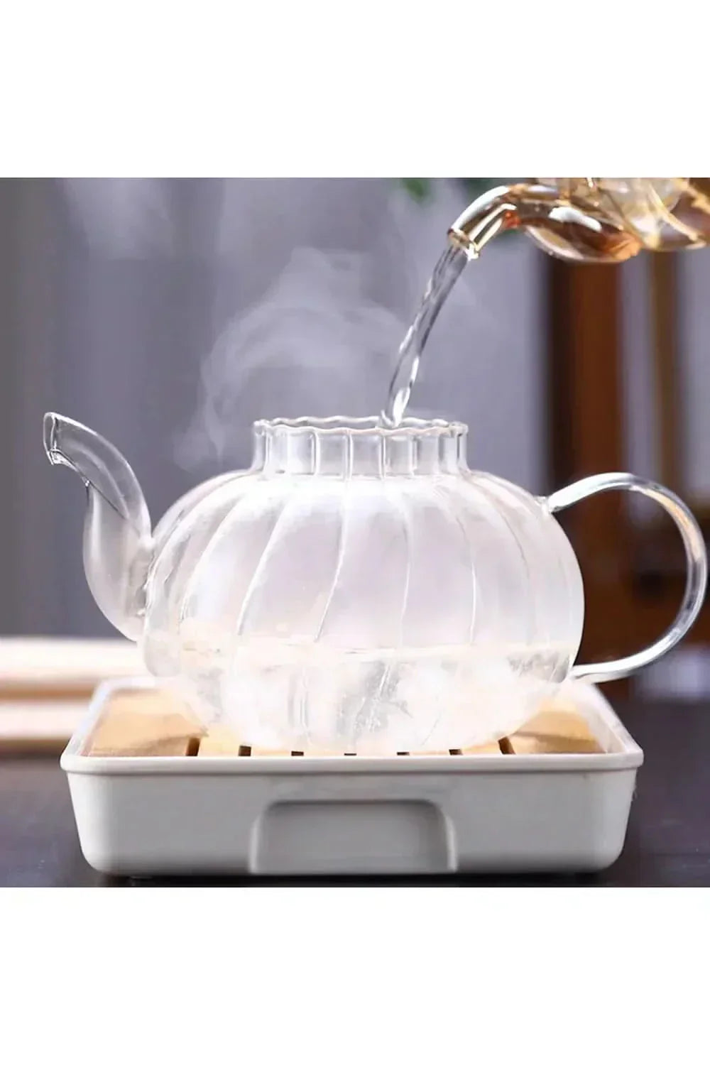 Charly | Glass Teapot with Infuser and Lid for Loose Tea