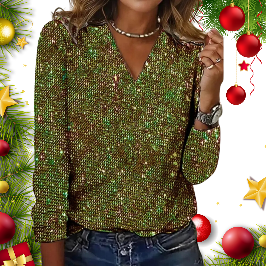 Charly | Glitter Top for Women