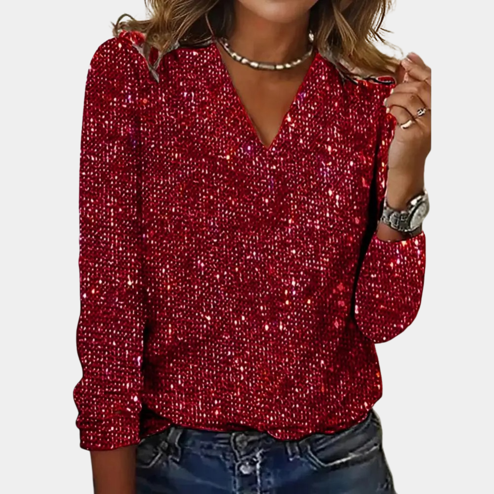 Charly | Glitter Top for Women