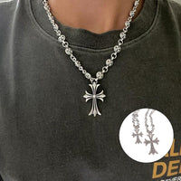 Sisica | Gothic Cross Pendant Necklace