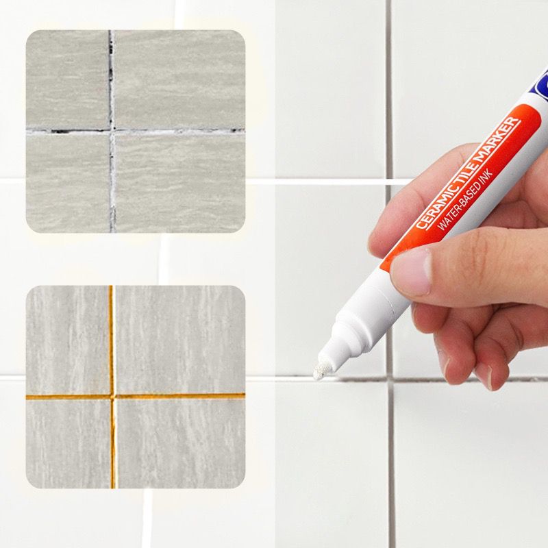 Charly | Grout Repair Pen | Waterproof Polymer Sealant | Anti-Mold Formula | Quick-Drying & Odorless | For Tiles in Bathroom & Kitchen