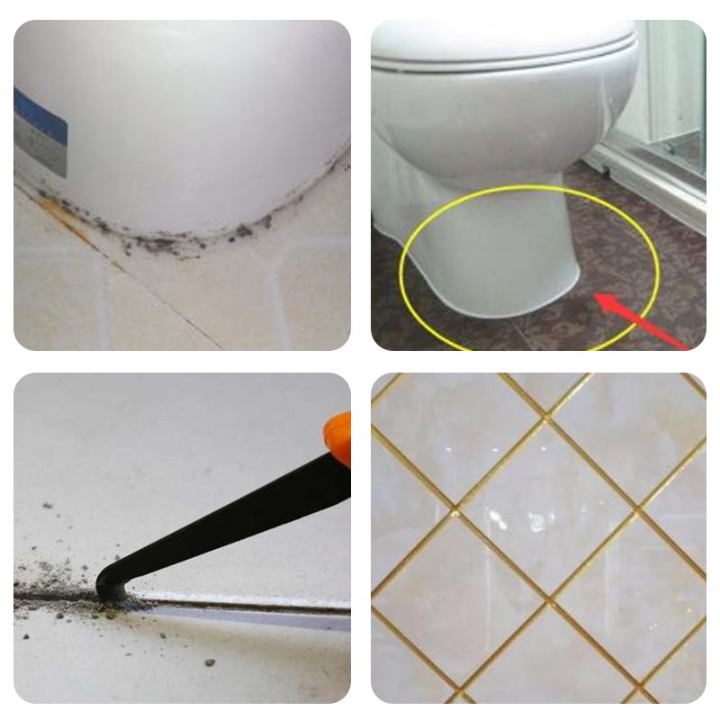 Charly | Grout Repair Pen | Waterproof Polymer Sealant | Anti-Mold Formula | Quick-Drying & Odorless | For Tiles in Bathroom & Kitchen