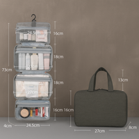 Sisica | Hanging Toiletry Bag Organizer with Multiple Compartments