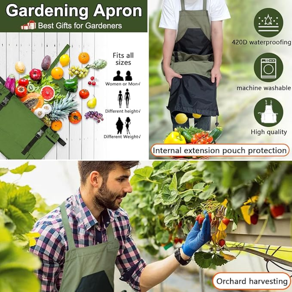 Charly | Harvest Apron with Large Gathering Pouch