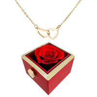 Sisica Interlocking Hearts Necklace with Rose Box